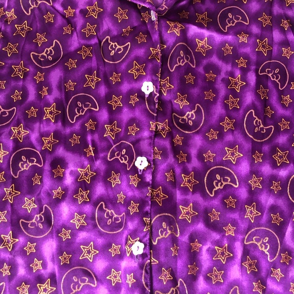 Celestial Shiny Moon and Stars Pajama Set - Picture 2 of 8